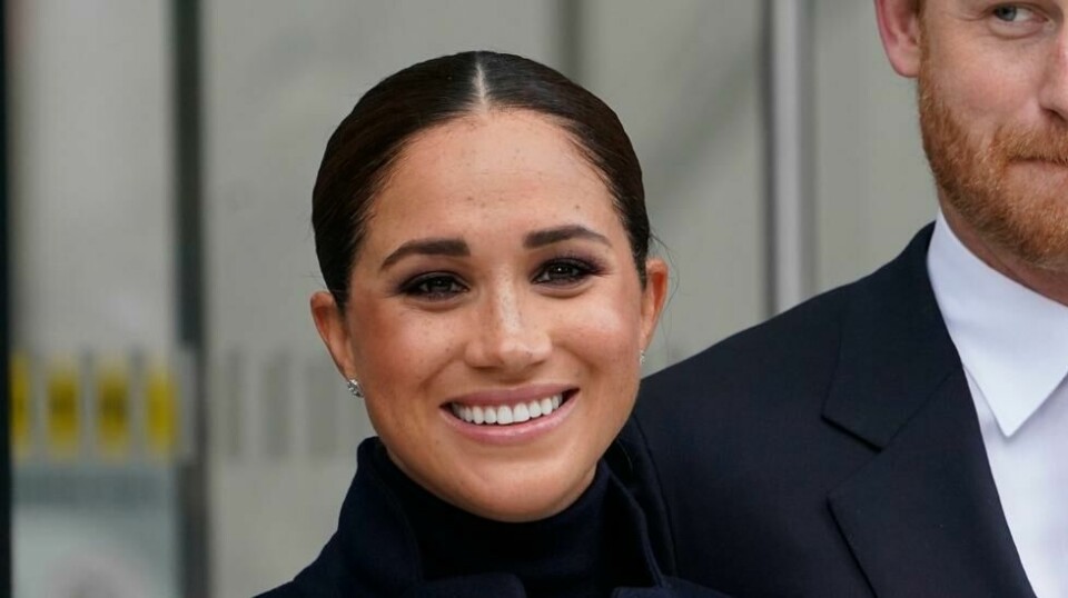 Hertuginne Meghan og prins Harry poserer for bilder etter å ha besøkt observatoriet i One World Trade i New York, 23. september 2021. Illustrasjonsfoto.