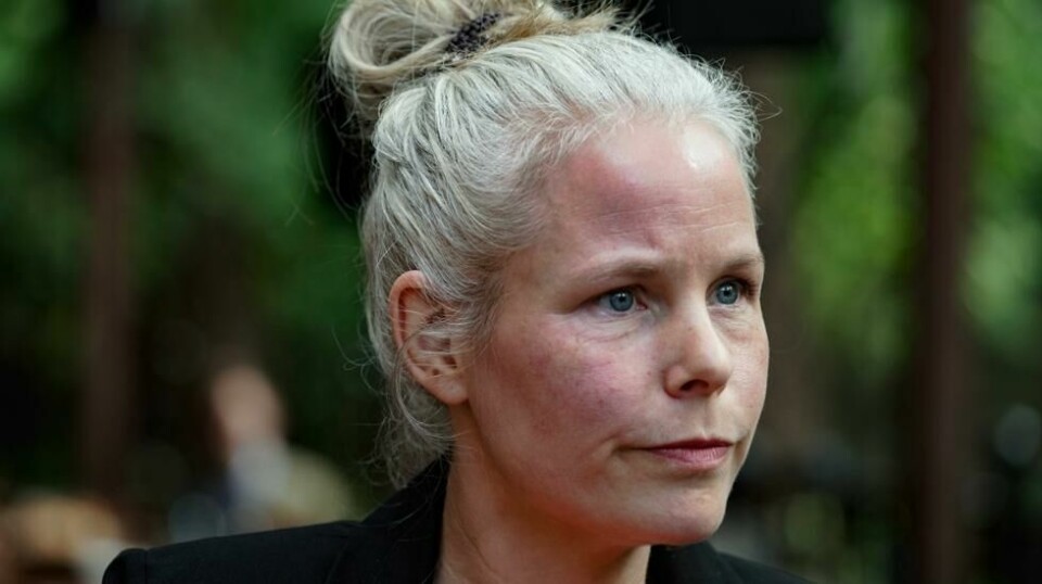 SV-leder Kirsti Bergstø gjorde et omdiskutert utvalg til tema for sin landsstyretale. Foto: Amanda Pedersen Giske / NTB