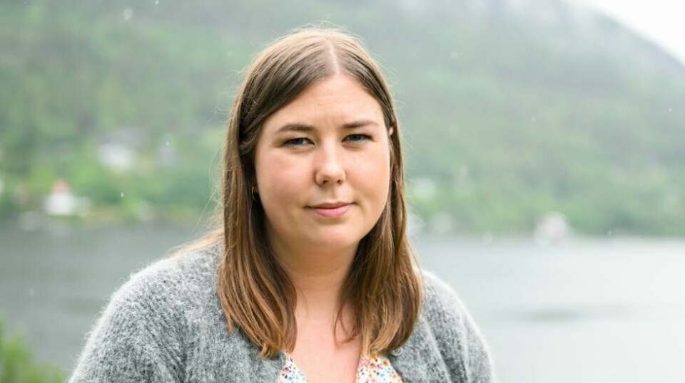 AUF-leder Astrid Hoem mener det er viktig at unge lærer om terrorangrepene 22. juli. Her er hun under minnemarkeringen på Utøya i fjor. Foto: Astrid Pedersen / NTB
