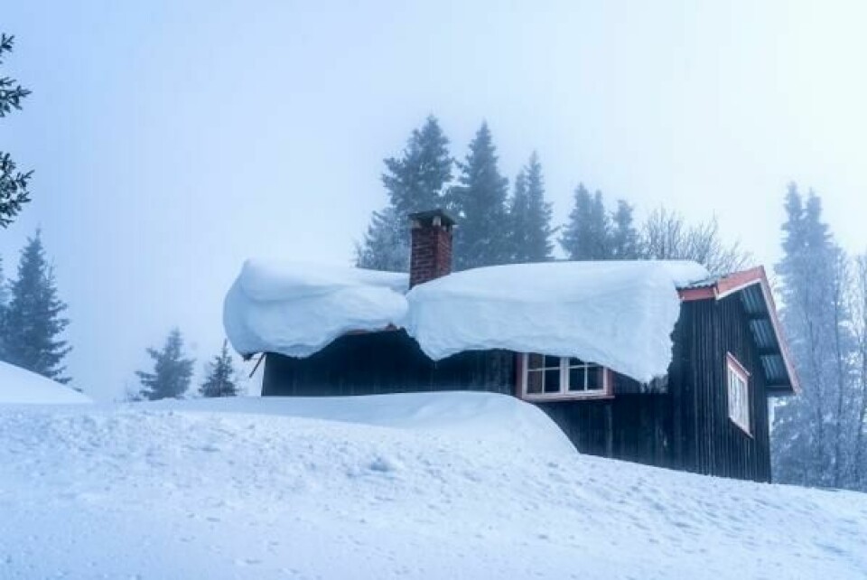 Mange tenker seg på hytta i vinter. Muligens med litt mindre snø på taket.