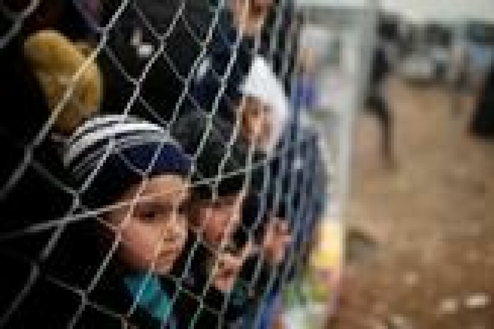 Internt fordrevne irakere venter på å få slippe inn i Hammam al-Alil-leiren sør for Mosul tirsdag. Internt fordrevne irakere venter på å få slippe inn i Hammam al-Alil-leiren sør for Mosul tirsdag. Foto: Suhaib Salem / Reuters