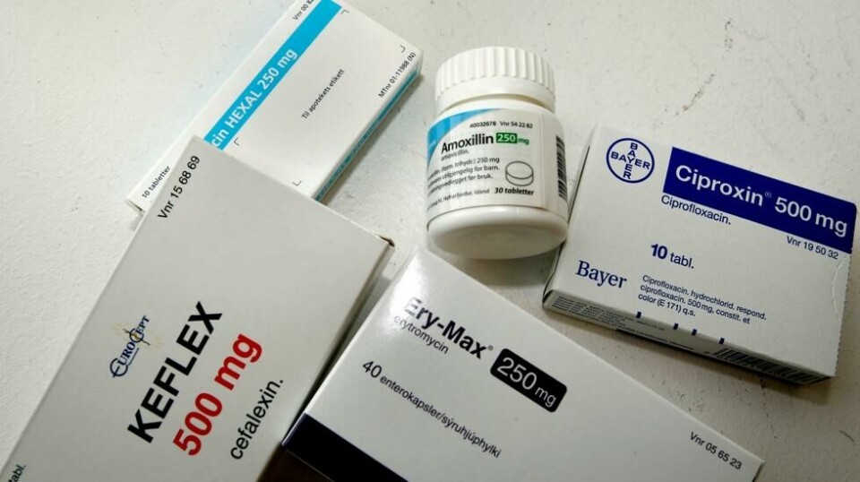 Antibiotika i tabletter.
