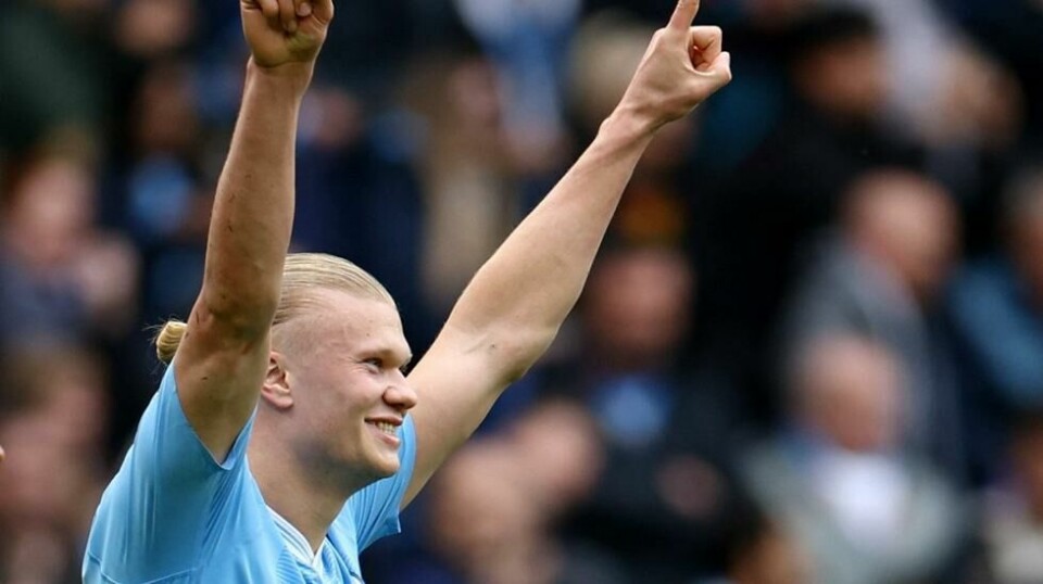 Erling Braut Haaland herjet mot Wolverhampton og scoret fire mål.