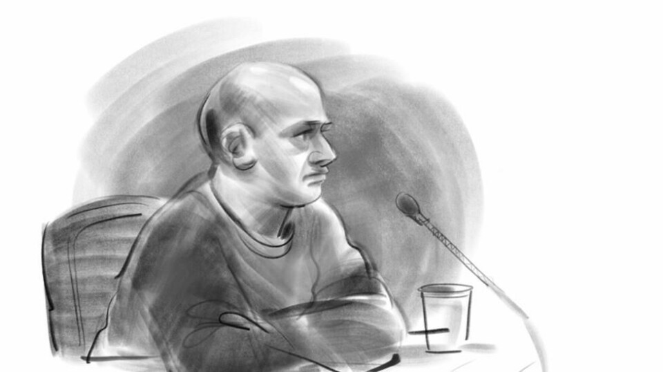 Den britiske finansmannen Sanjay Shah ble torsdag dømt til tolv års fengsel for å ha svindlet til seg 9 milliarder danske kroner fra den danske statskassen. Rettstegning: Jesper Andkjær / Ritzau Scanpix via AP / NTB