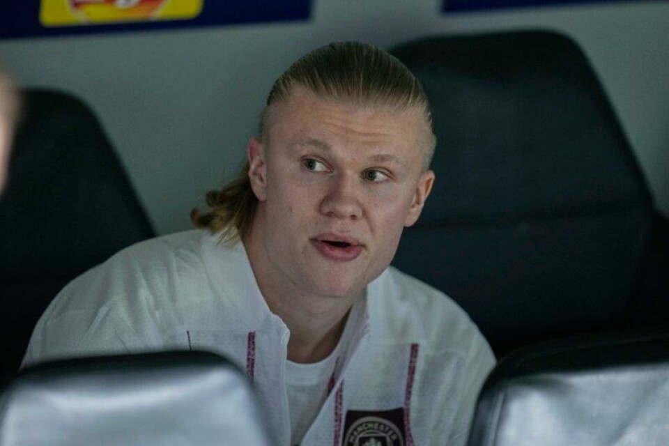 Erling Braut Haaland sliter med ubehag.