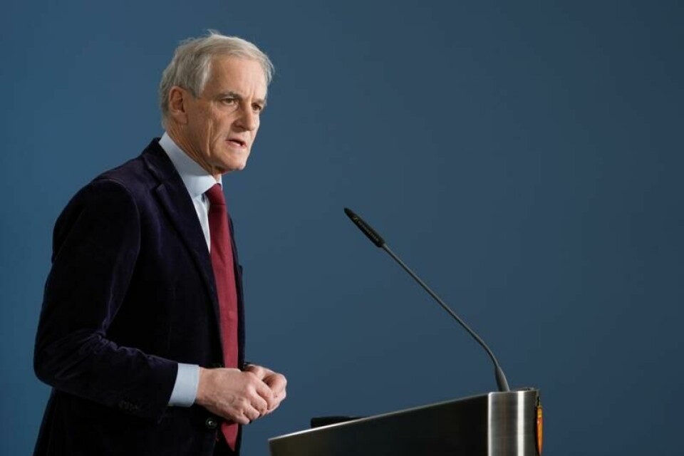 Statsminister Jonas Gahr Støre (Ap) møtte pressen på statsministerens kontor i Oslo.