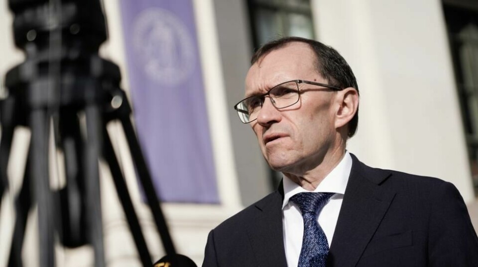 - Sanksjonene skal ramme finansieringen av Russlands ulovlige krigføring i Ukraina, og det er derfor viktig at forsøk på omgåelse av regelverket slås ned på, sier utenriksminister Espen Barth Eide (Ap). Foto: Thomas Fure / NTB