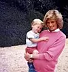 Prinsesse Diana og prins William. Foto: AP