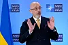 Oleksij Reznikov har klare forventingner til Nato når alliansen samles til toppmøte i Vilnius i juli. Foto: Virginia Mayo / AP / NTB