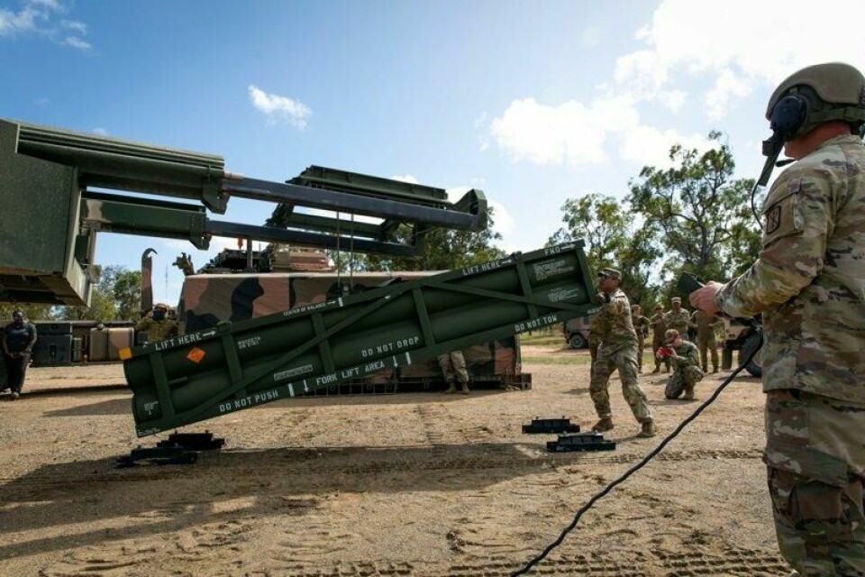 Himars-artilleri av denne typen ble brukt i angrepet.