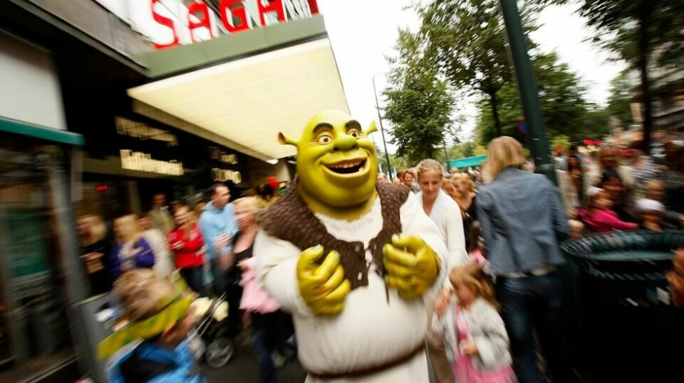 Shrek på Oslo-besøk i 2007. Nå bekreftes det en femte film kommer sommeren 2026. Foto: Heiko Junge / NTB