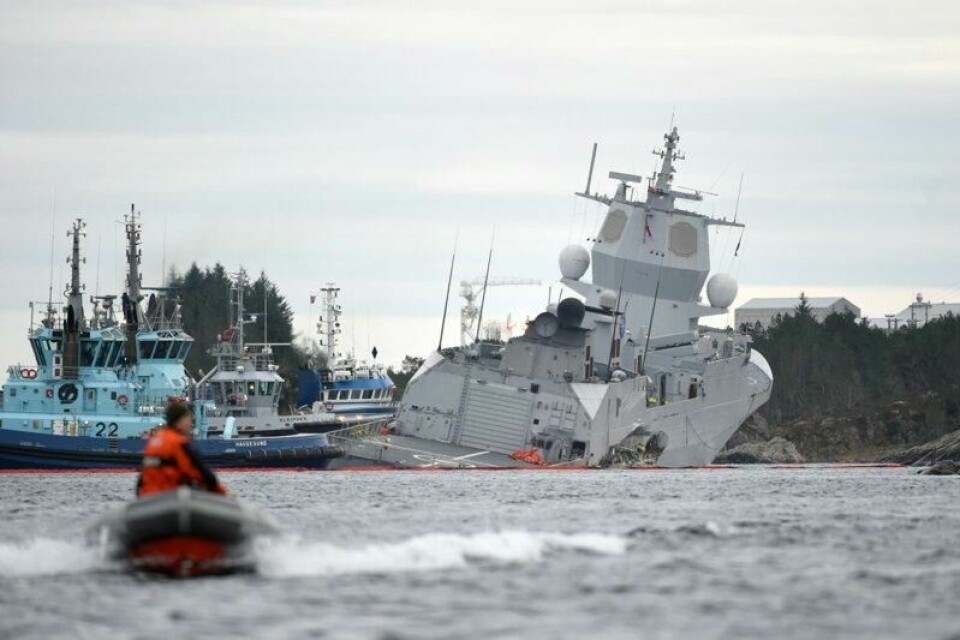 Kollisjonen førte senere til at skipet sank.
