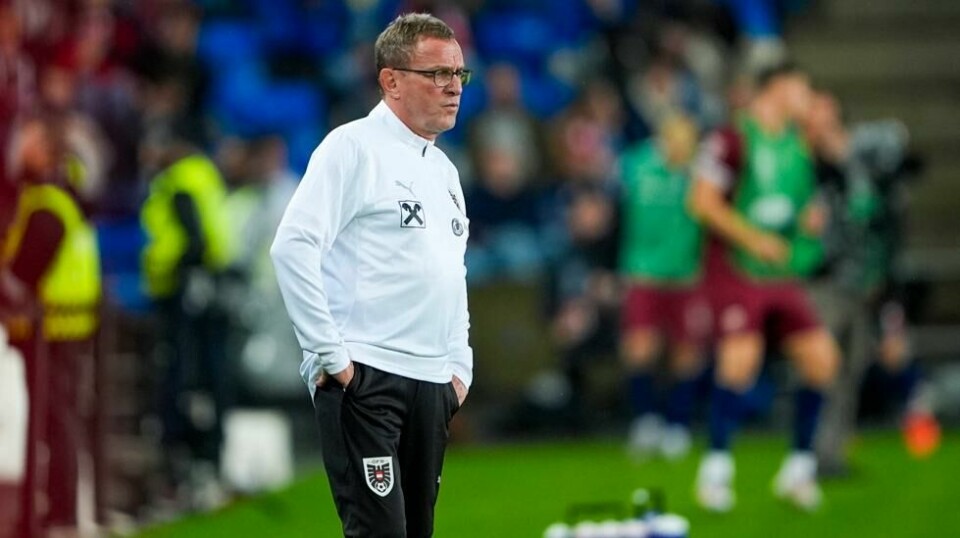Ralf Rangnick måtte se sitt østerrikske landslag tape på Ullevaal, og laget er på etterskudd i nasjonsligaen. Foto: Terje Pedersen / NTB