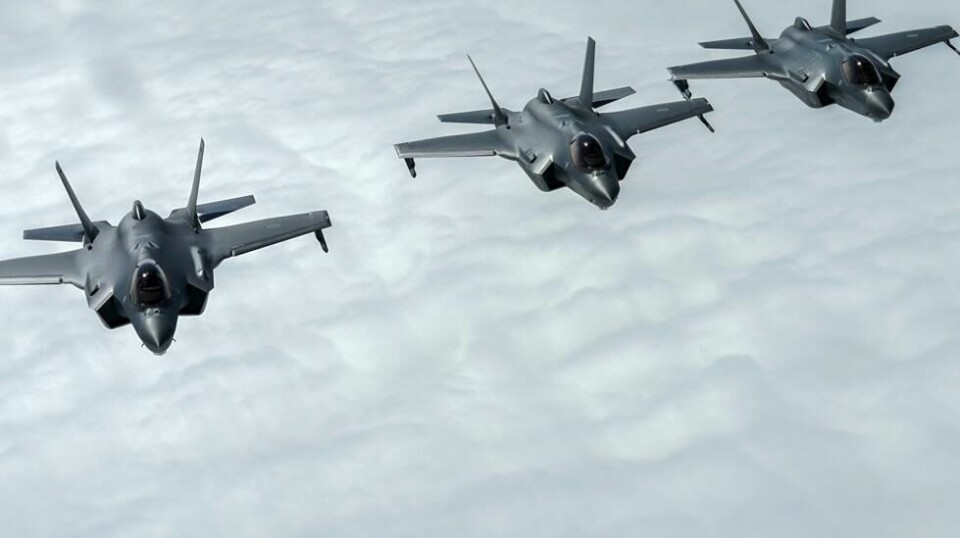 Norske F-35 under en øvelse i 2023.