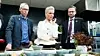 Forsker Johan Rockström (til v.), leder Gunhild Stordalen og utviklingsminister Nikolai Astrup under en tidligere presentasjon av hovedfunnene i en tidligere EAT-rapport. Foto: Terje Pedersen / NTB scanpix