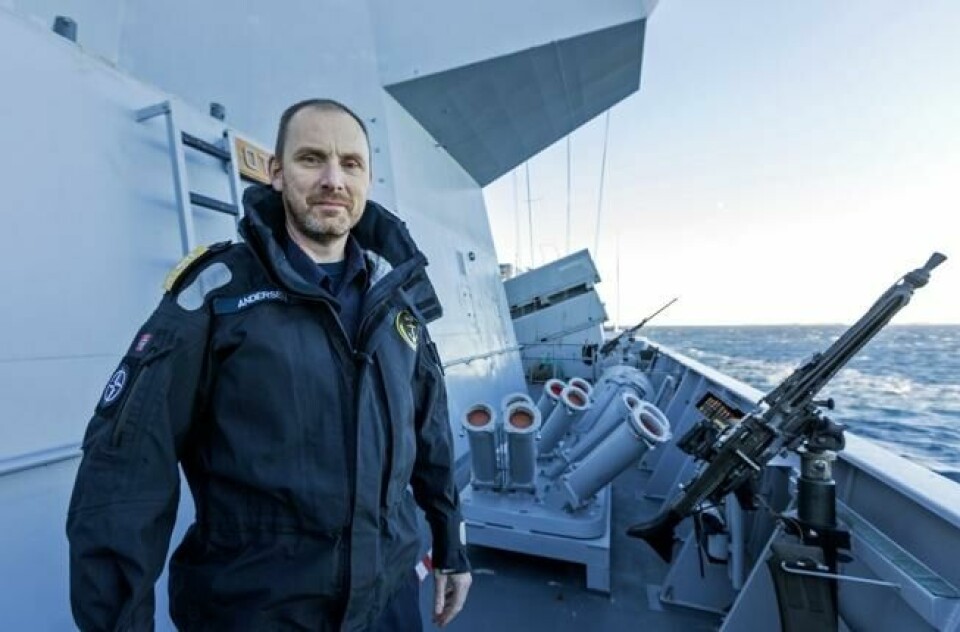 Flaggkommandør Rune Andersen er sjef for marinen. Her ombord KNM Otto Sverdrup under NATO-øvelsen Trident Juncture 2018. Flaggkommandør Rune Andersen er sjef for marinen. Her ombord KNM Otto Sverdrup under NATO-øvelsen Trident Juncture 2018. Foto: NTB scanpix