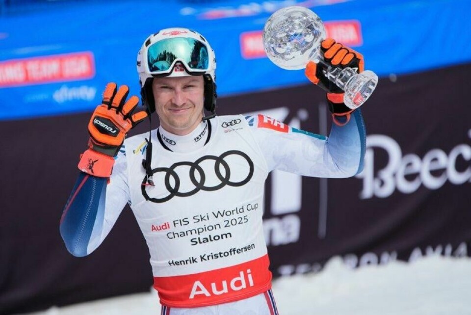 Henrik Kristoffersen vant slalåmcupen for fjerde gang.