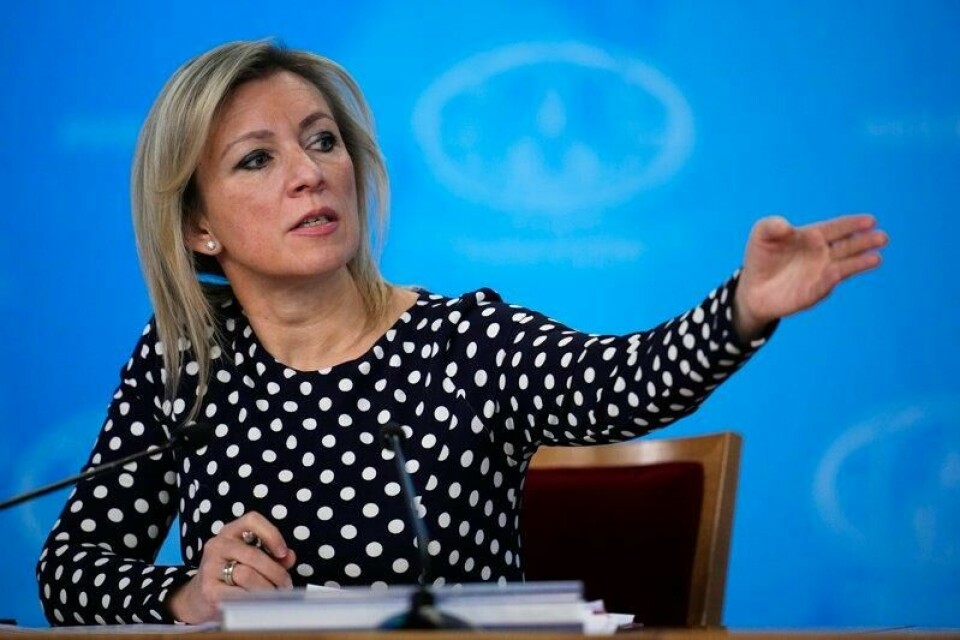 Talsperson Maria Zakharova i det russiske utenriksdepartementet avviser muligheten for en midlertidig våpenhvile i Ukraina.