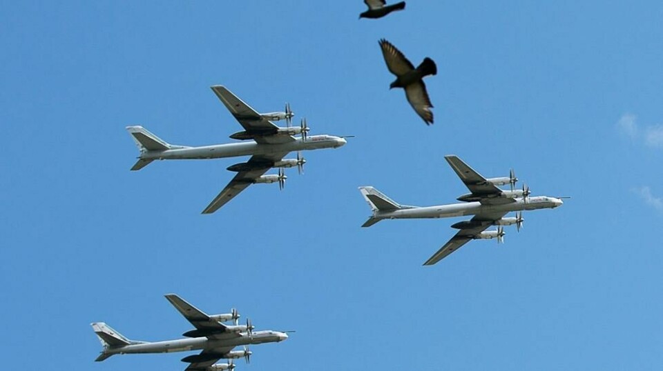 Russlands luftvåpen består blant annet av strategiske bombefly, Tu-95, som på bildet. Det er foreløpig ikke kjent hvilken type bombefly som var på vei mot dansk luftrom.