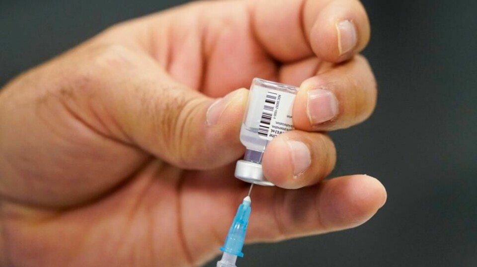 En dose med coronavaksinen fra Pfizer-BioNTech.