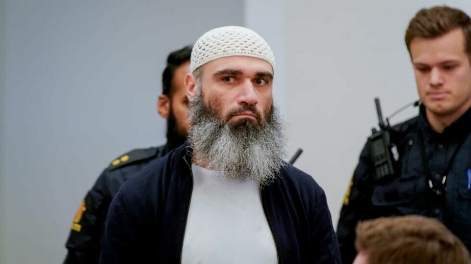 Zaniar Matapour nektet straffskyld for grov terrorhandling da rettssaken mot ham startet i Oslo tingrett tirsdag. Foto: Lise Åserud / NTB