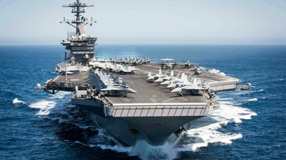 USS Theodore Roosevelt har nå ankommet havnebyen Busan i Sør-Korea.