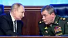 Ifølge etterretningskildene detaljstyrer Russlands president Vladimir Putin og forsvarssjef Valerij Gerasimov de russiske operasjonene i Ukraina på et nivå man forventer tas lengre nede på rangstigen. Foto: Sergei Guneyev / AP