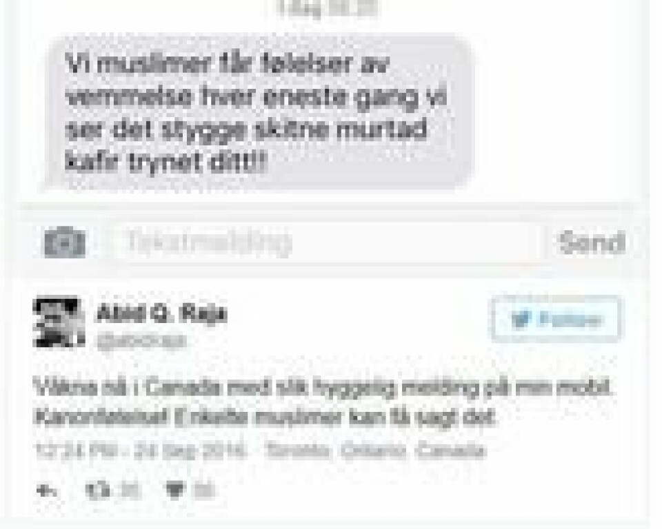 Mottok trussel etter nikab-kritikk