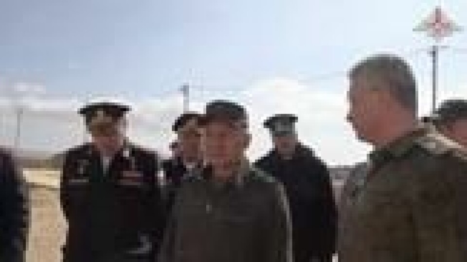 Russlands tidligere forsvarsminister, Sergej Sjojgu, under et besøk ved et militærsykehus under bygging i Sevastopol på den russiskokkuperte Krimhalvøya, 17. mars 2024. Russlands tidligere forsvarsminister, Sergej Sjojgu, under et besøk ved et militærsykehus under bygging i Sevastopol på den russiskokkuperte Krimhalvøya, 17. mars 2024. Foto: Russian Defence Ministry / Reuters/NTB