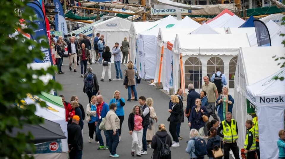 Arendalsuka, der politikere, journalister og næringslivsfolk møtes, arrangeres hvert år i uke 33. Foto: Heiko Junge / NTB