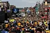 Slik så det ut på Broadway i Nashville da NHL-laget Nashville Predators spilte finale i sluttspillet. Foto: Mark Humphrey / AP Photo