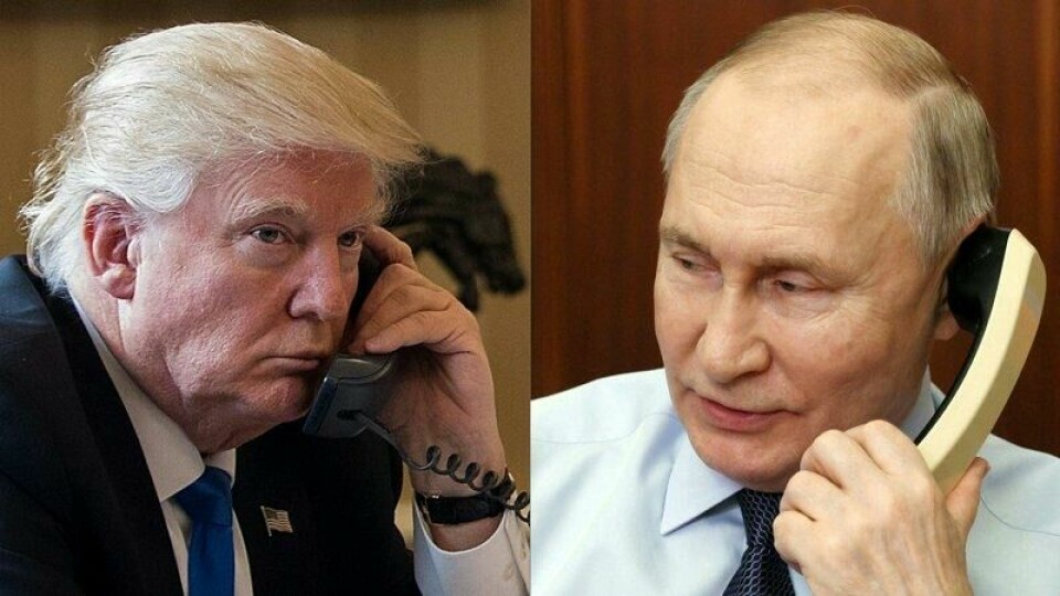 President Donald Trump og president Vladimir Putin snakket sammen på telefonen 18. mars.
