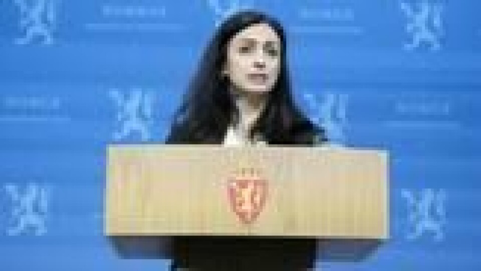 Hadia Tajik kunngjorde på en pressekonferanse i mars at hun går av som arbeids- og inkluderingsminister. Hadia Tajik kunngjorde på en pressekonferanse i mars at hun går av som arbeids- og inkluderingsminister. Foto: NTB