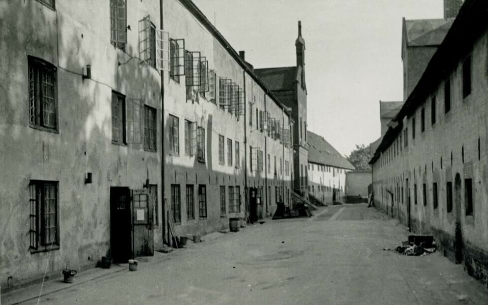Akershus fengsel. Usikker datering, sannsynligvis 1945. Akershus fengsel. Usikker datering, sannsynligvis 1945. Foto: Riksarkivet/ Foto/ Røgeberg, Olav