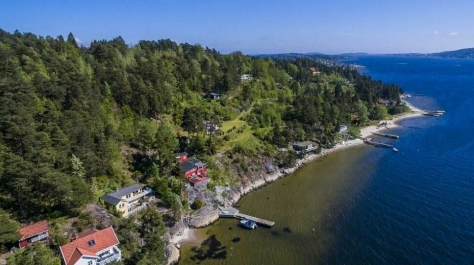 Sandøya utenfor Brevik. Foto: Optical Media.