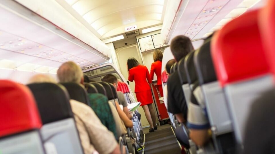 Effekten av turbulens oppleves ulikt i de forskjellige sonene om bord i et fly.