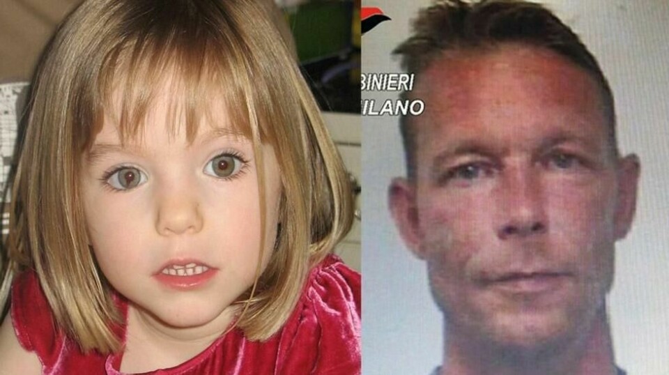 Tyske Christian Brueckner er politiets hovedmistenkte for bortføringen av tre år gamle Madeleine McCann i Portugal i 2007. Foto: Montasje/NTB/AP