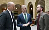NY REGJERING?: Sp-leder Trygve Slagsvold Vedum, Ap-leder Jonas Gahr Støre og SV-leder Audun Lysbakken. Foto: Vidar Ruud / NTB scanpix