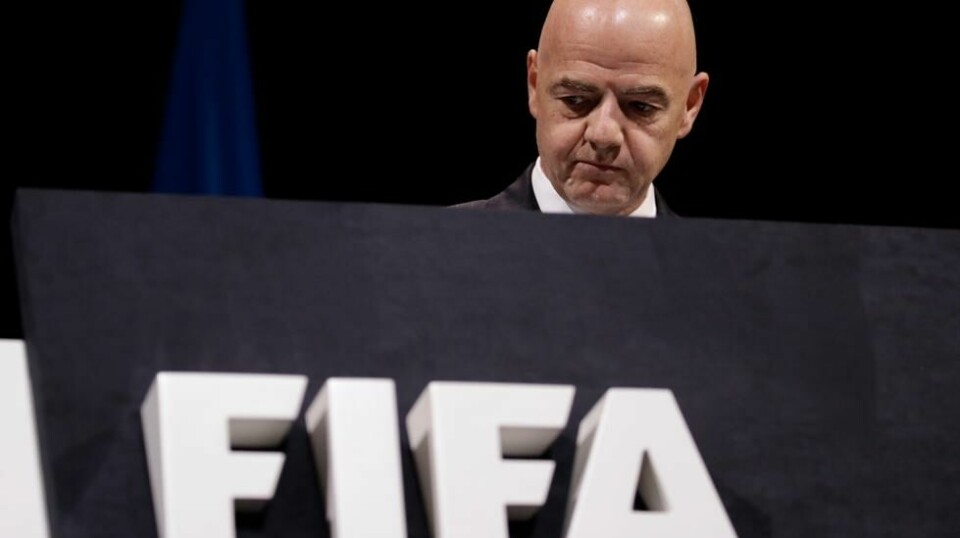 Fifa og Gianni Infantino har ifølge Palestinas fotballforbund ikke kommet med innvendinger mot å gjennomføre VM-kvalifiseringskamper på Vestbredden. Foto: Alessandra Tarantino / AP / NTB