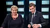 Statsminister Erna Solberg og Knut Arild Hareide KrF-leder i NRK-debatt. Foto: Vidar Ruud / NTB scanpix