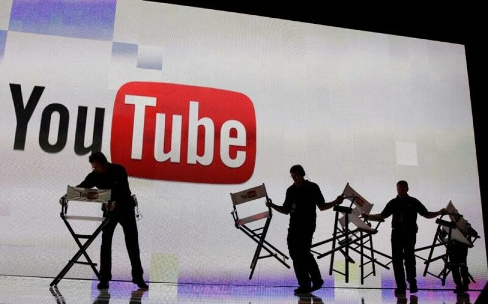 Det rigges til framlegging av årsregnskapet for Youtube i Las Vegas 2012. F