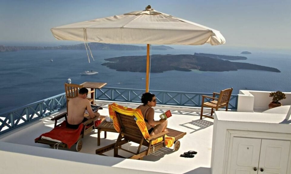 Santorini er også grekernes egen favorittøy. Santorini er også grekernes egen favorittøy. Foto: Dag W. Grundset / NTB scanpix