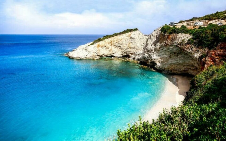 Porto Katsiki på den greske øya Lefkas Porto Katsiki på den greske øya Lefkas