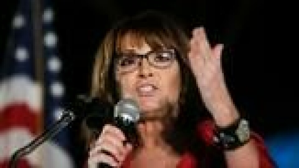 STØTTER: Tidligere visepresidentkandidat Sarah Palin i en tale der hun støttet kandidaturet til Roy Moore i september. Han tapte. STØTTER: Tidligere visepresidentkandidat Sarah Palin i en tale der hun støttet kandidaturet til Roy Moore i september. Han tapte. Foto: Brynn Anderson / AP