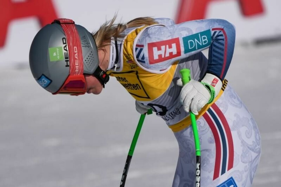 Kajsa Vickhoff Lie klarte ikke kjempe om medaljer i VM-utforen lørdag.