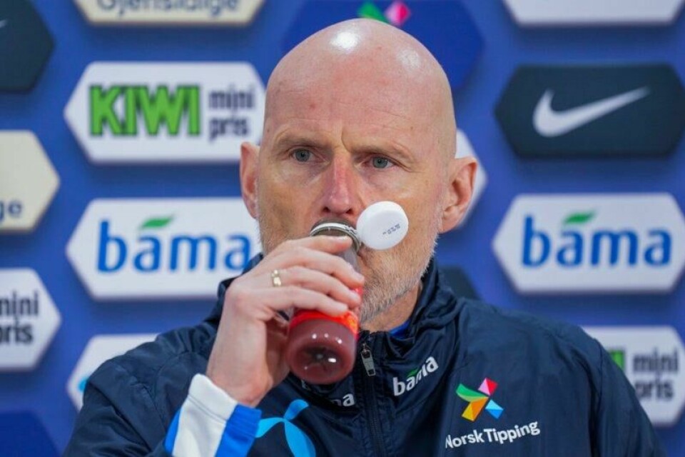 Norges landslagssjef Ståle Solbakken under pressekonferansen med Norges herrelandslag i fotball på Marbella Football Center.