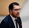 ELEFANTEN I ROMMET: De andre partienes avstandstaken fra Sverigedemokratene, her ved sin leder Jimmie Åkesson i Riksdagen 14. november 2018, var en viktig grunn til at det ble så vanskelig å danne en regjering i Sverige. Foto: Jonathan Nackstrand / AFP/NTB Scanpix