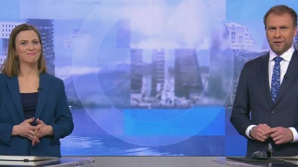 Nyhetsankerne Eline Buvarp Aardal og Atle Bjurstrøm i NRK, fortalte søndag at det var siste sending i studioet før det skal rives og pusses opp.