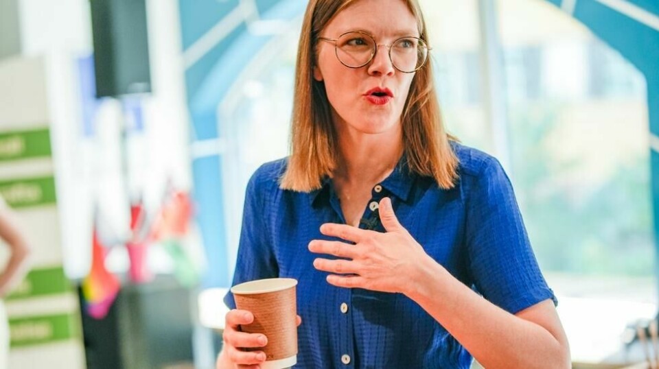 Rødt-leder Marie Sneve Martinussen er innstilt som førstekandidat på Rødts stortingsliste for Akershus. Hun har aldri bodd i Akershus og har ingen tilknytning til fylket, men hun har representert det på Stortinget siden valget i 2021. Foto: Terje Bendiksby / NTB