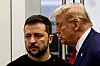 USAs påtroppende president Donald Trump og Ukrainas president Volodymyr Zelenskyj. REUTERS/Shannon Stapleton Foto: Reuters/NTB
